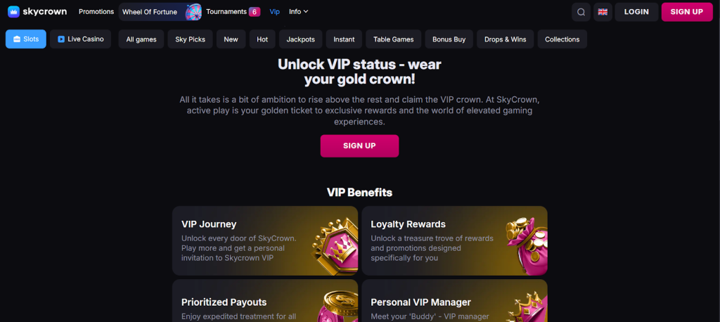 SkyCrown Casino VIP Program